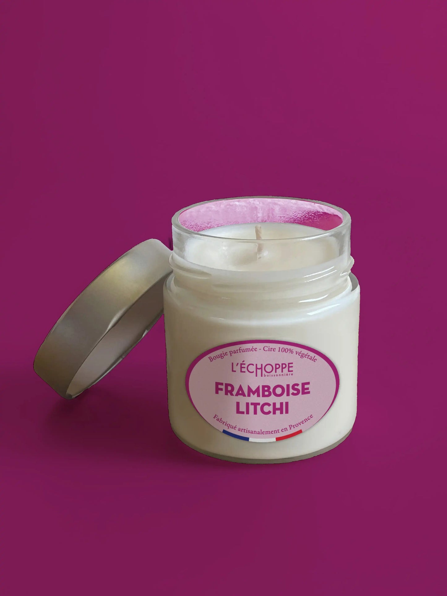 Framboise Litchi - Bougie parfumée 180g