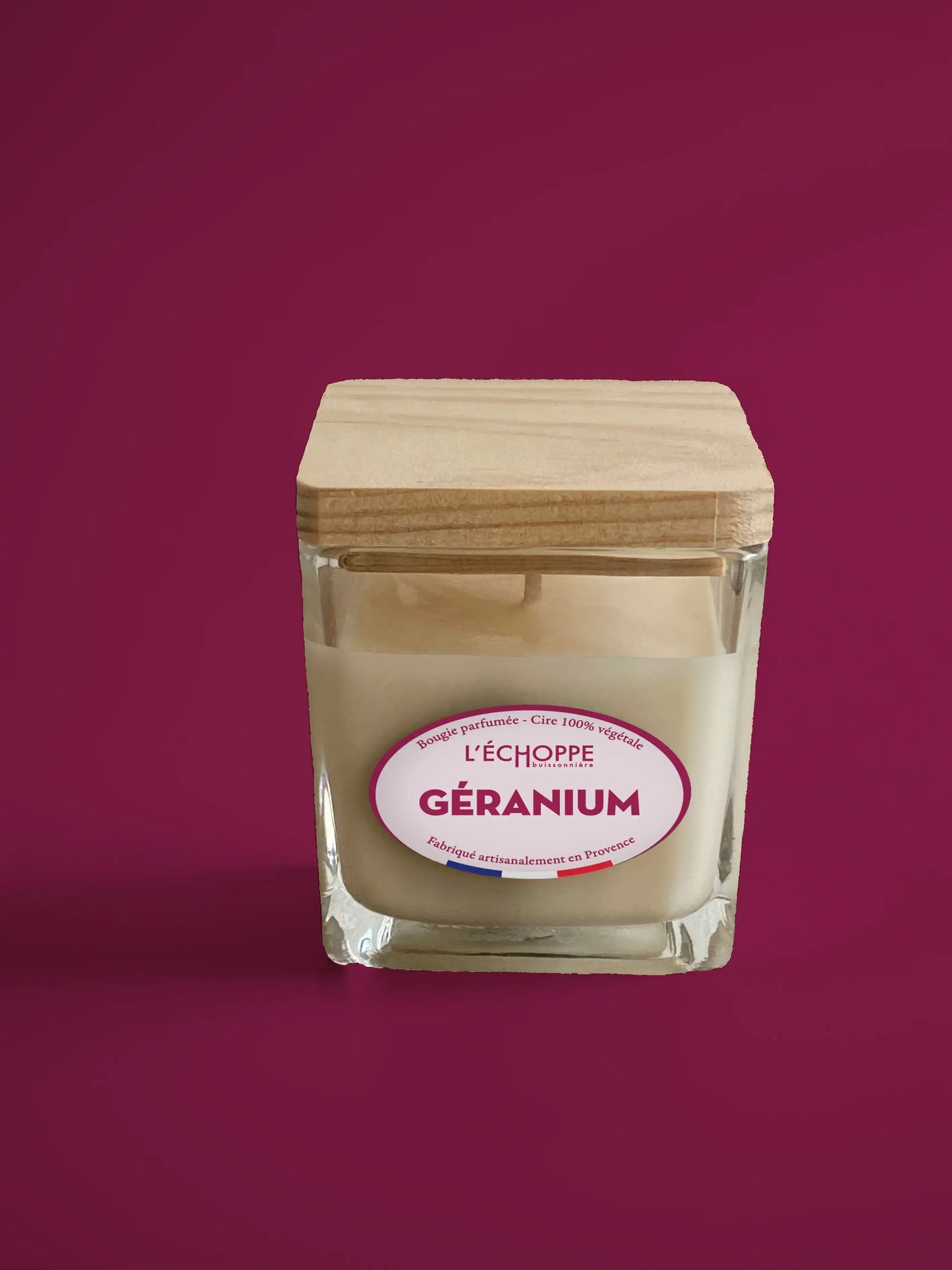 Géranium - Bougie parfumée 85g