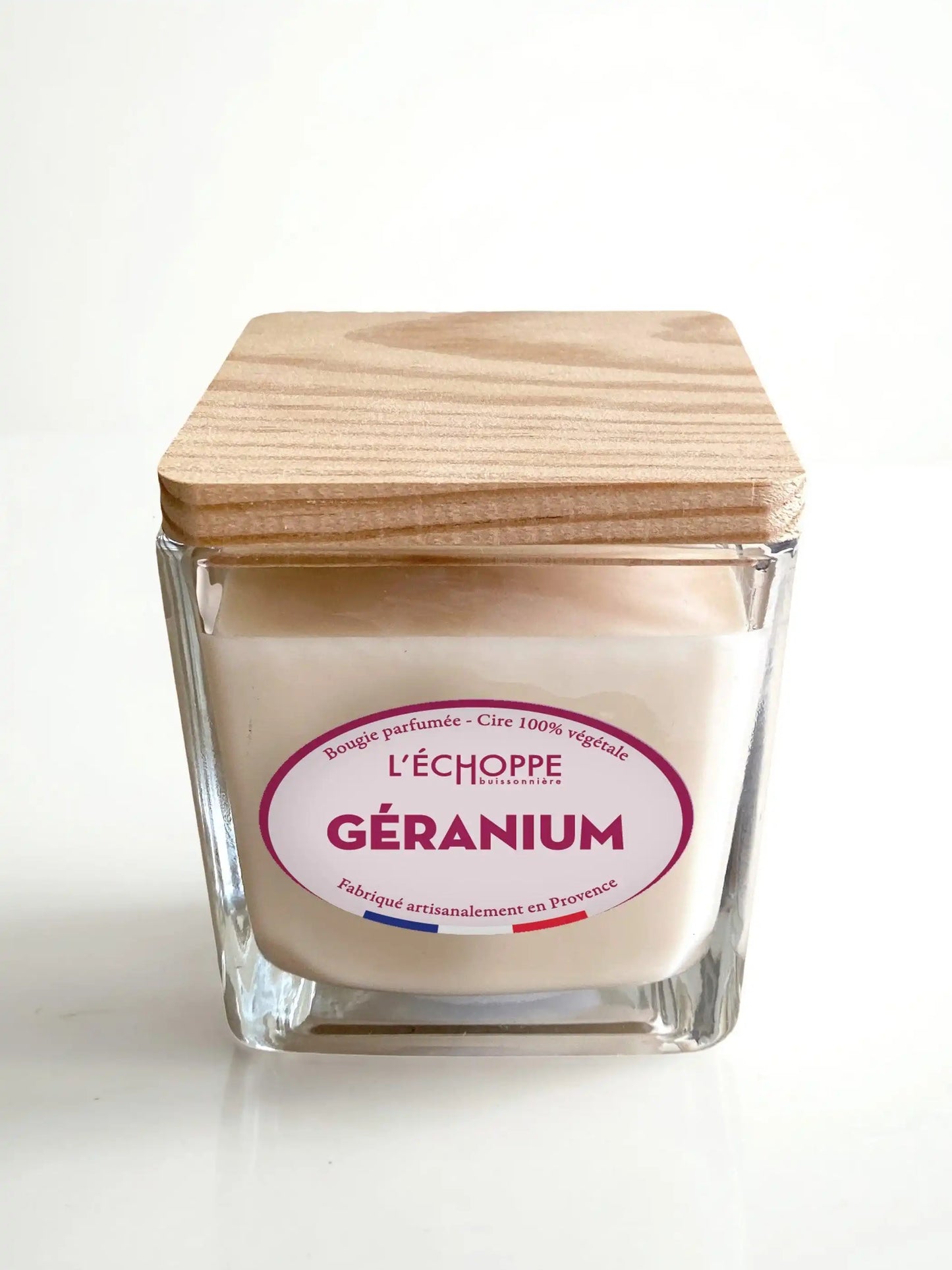 Géranium - Bougie parfumée 190g