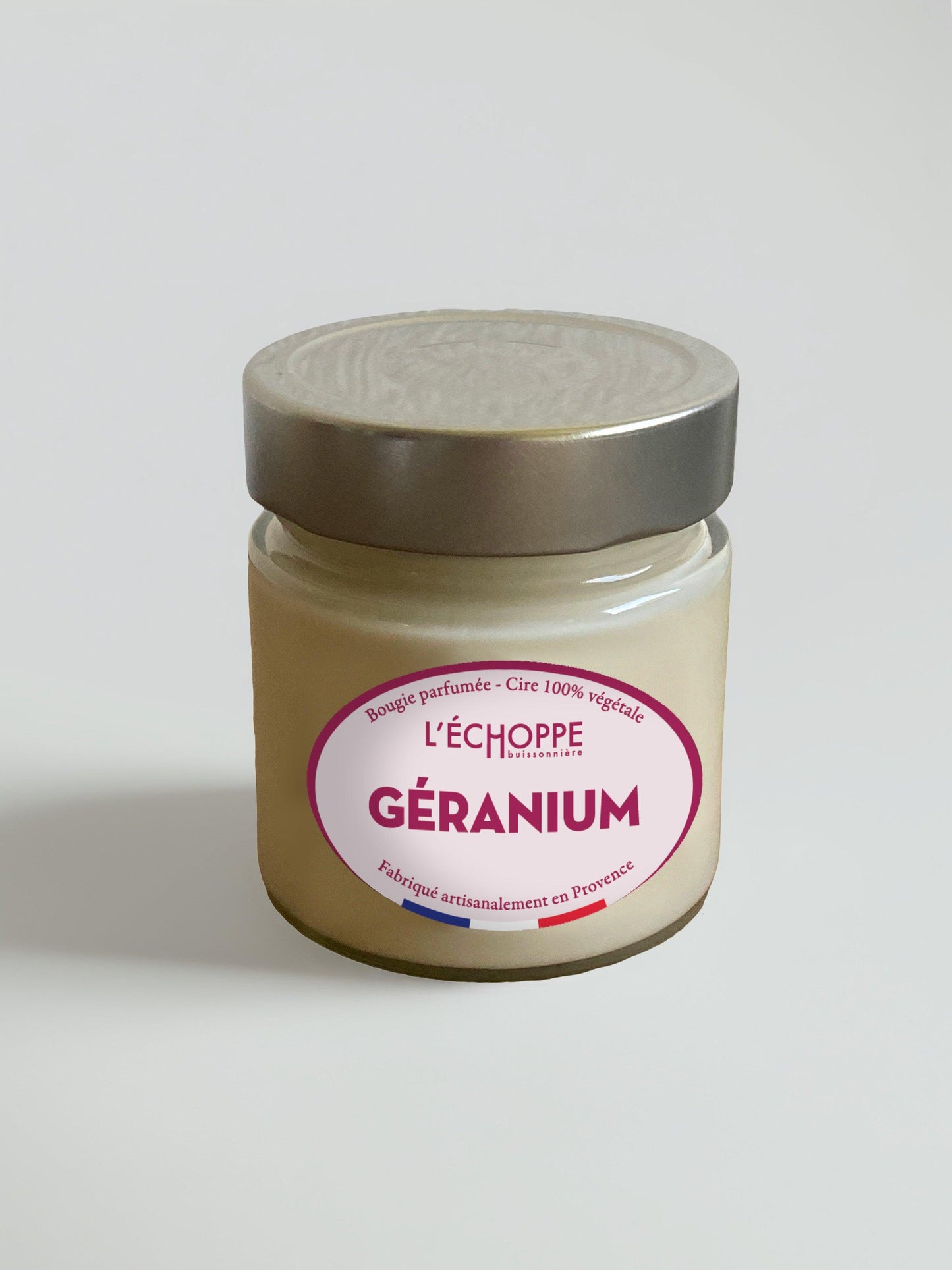 Géranium - Bougie parfumée 180g