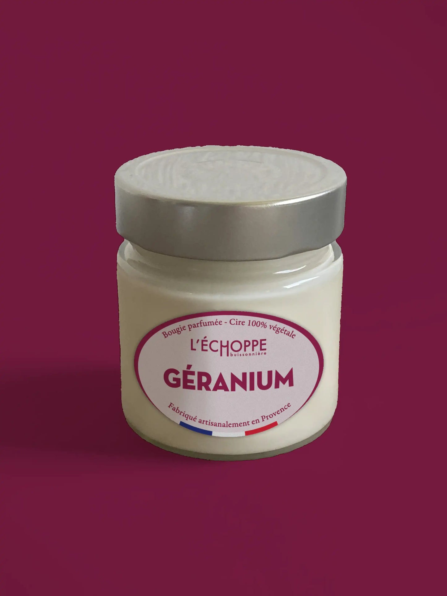 Géranium - Bougie parfumée 180g