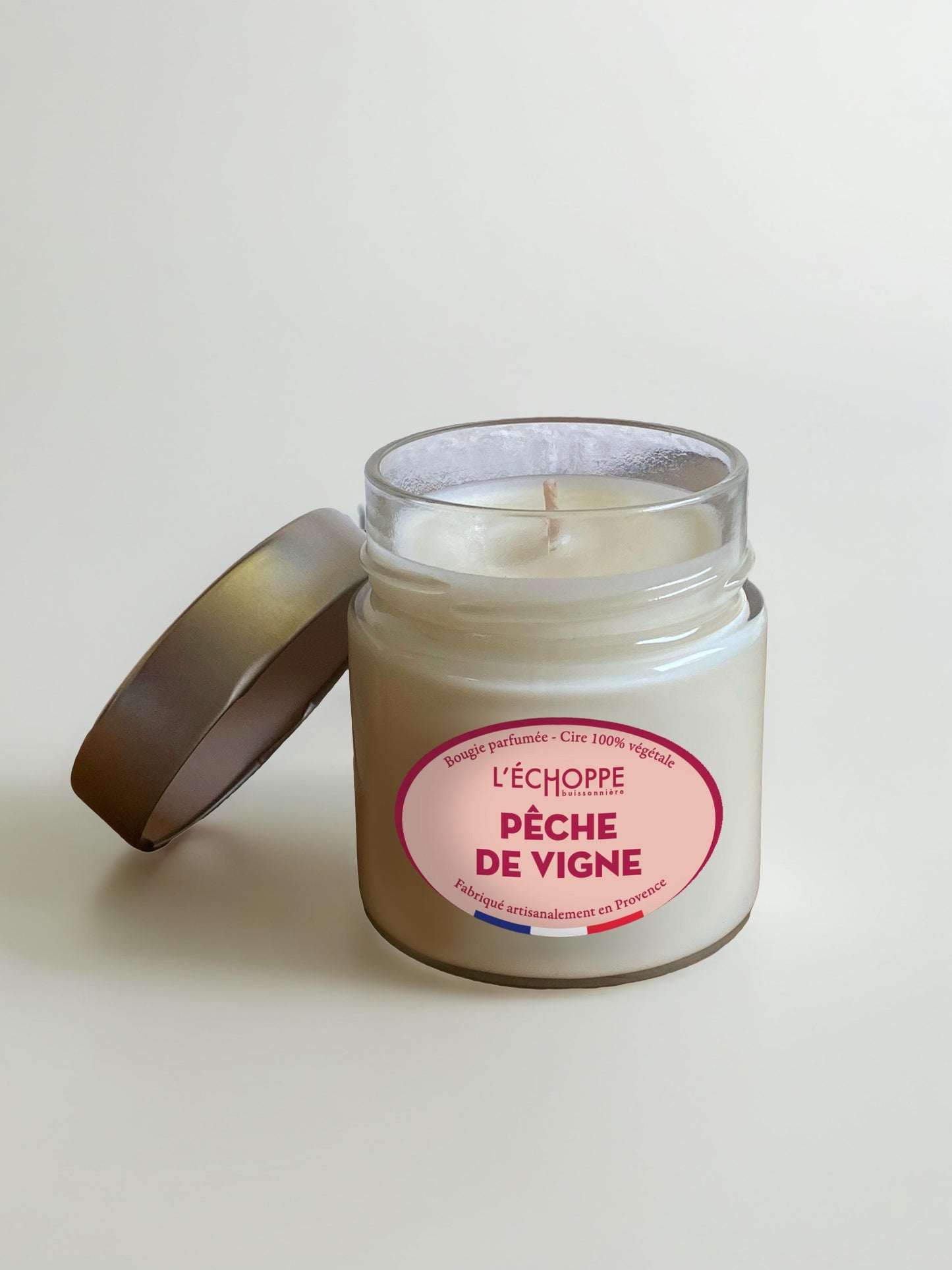 Pêche de Vigne - Bougie parfumée 180g