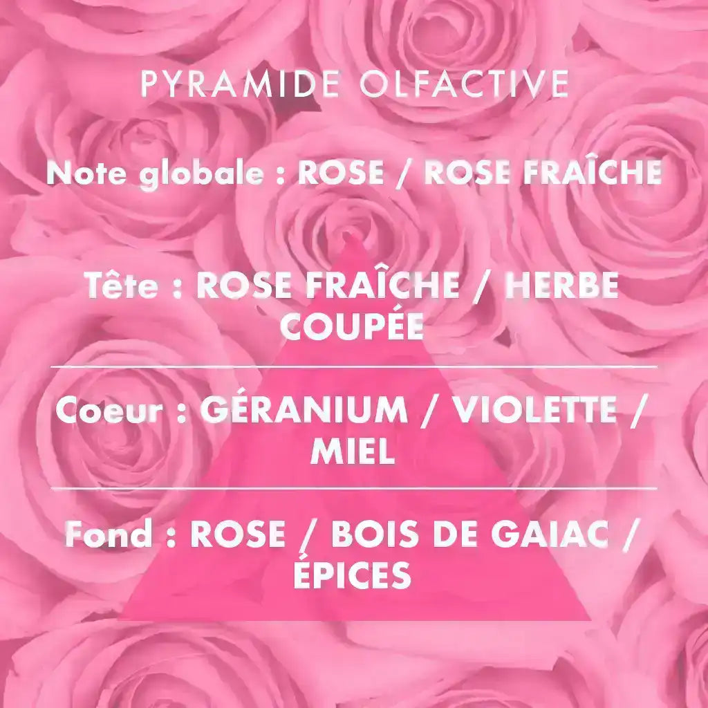 Rose - Bougie parfumée 400g