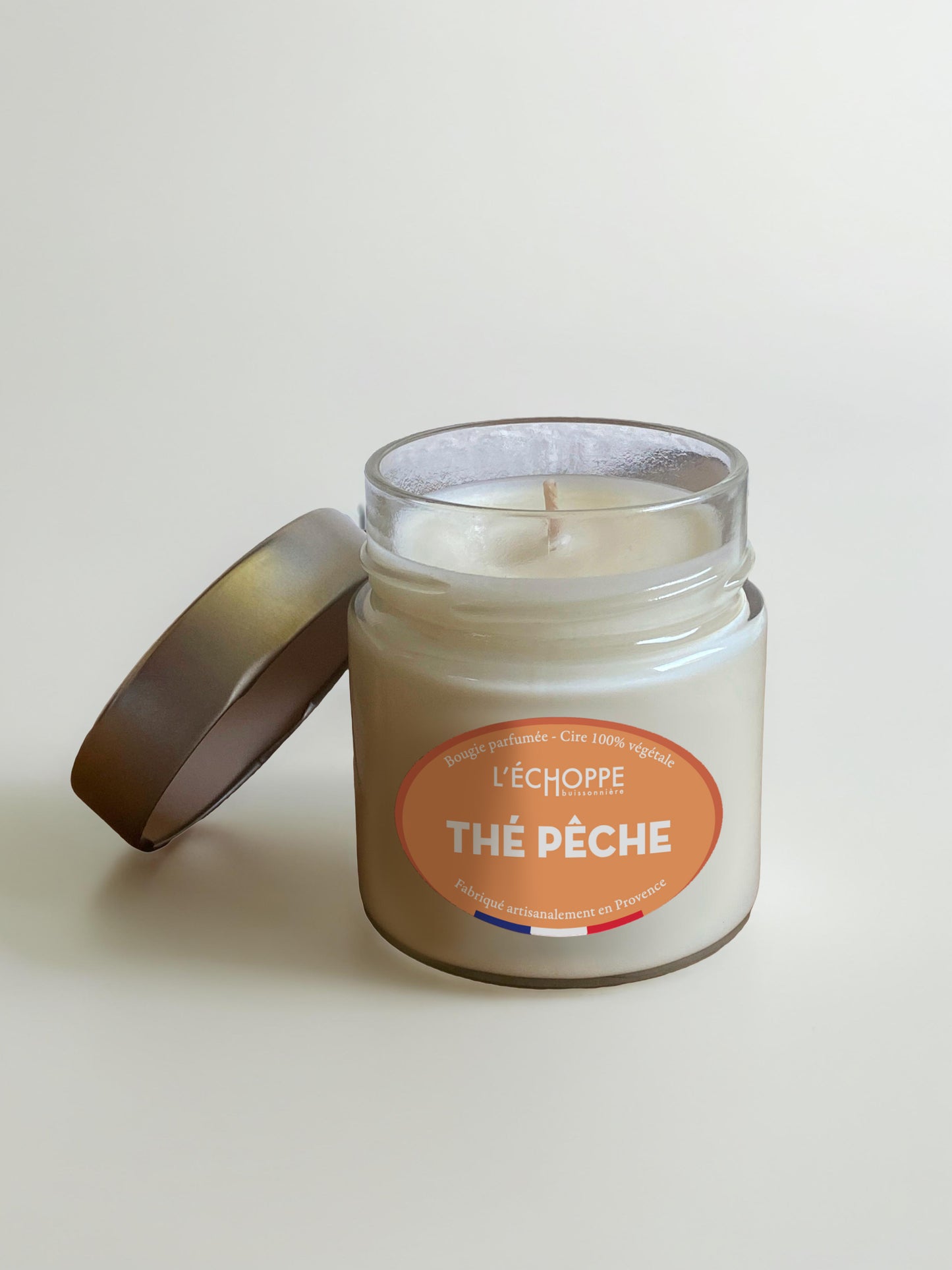 Thé Pêche - Bougie parfumée 180g