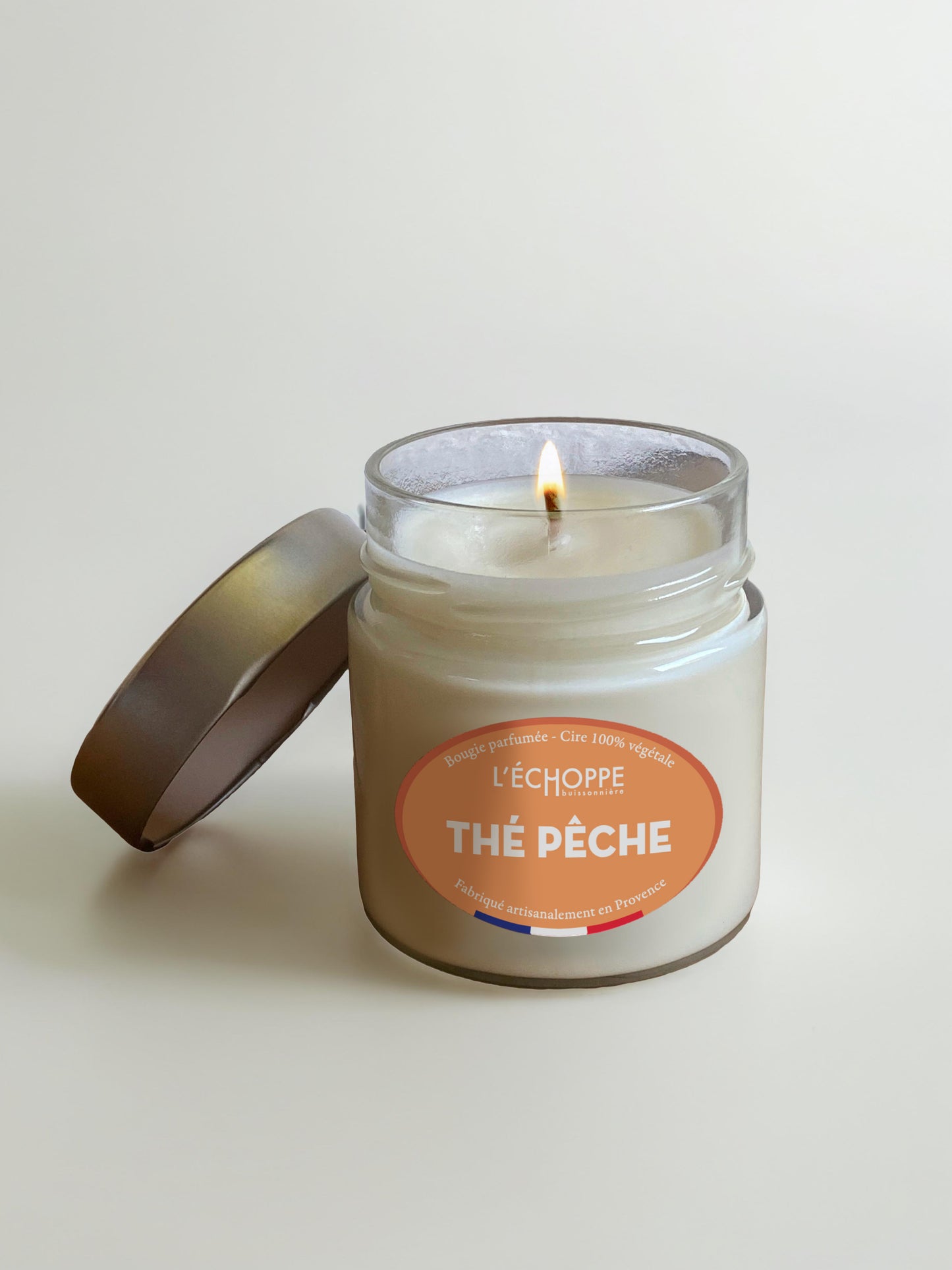 Thé Pêche - Bougie parfumée 180g