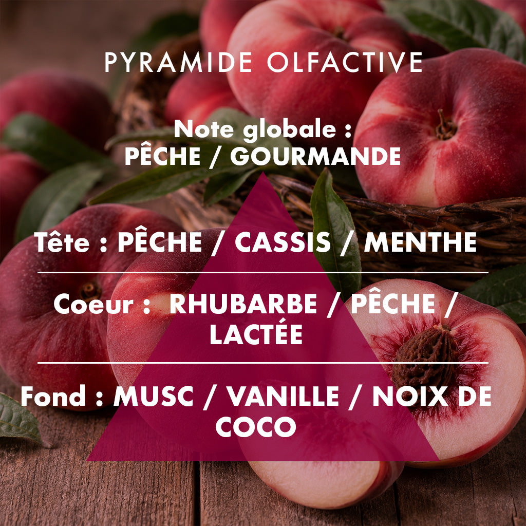 Pêche de Vigne - Bougie parfumée 200g