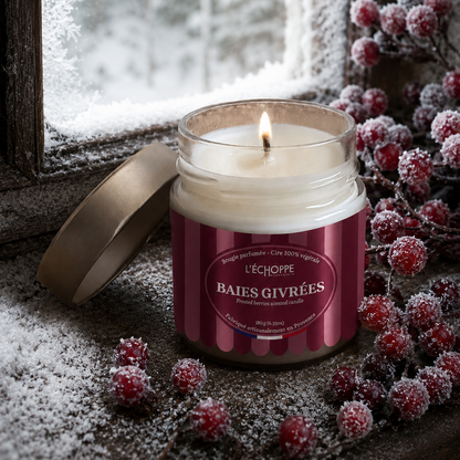 Baies Givrées - Bougie parfumée 180g - Edition Hiver