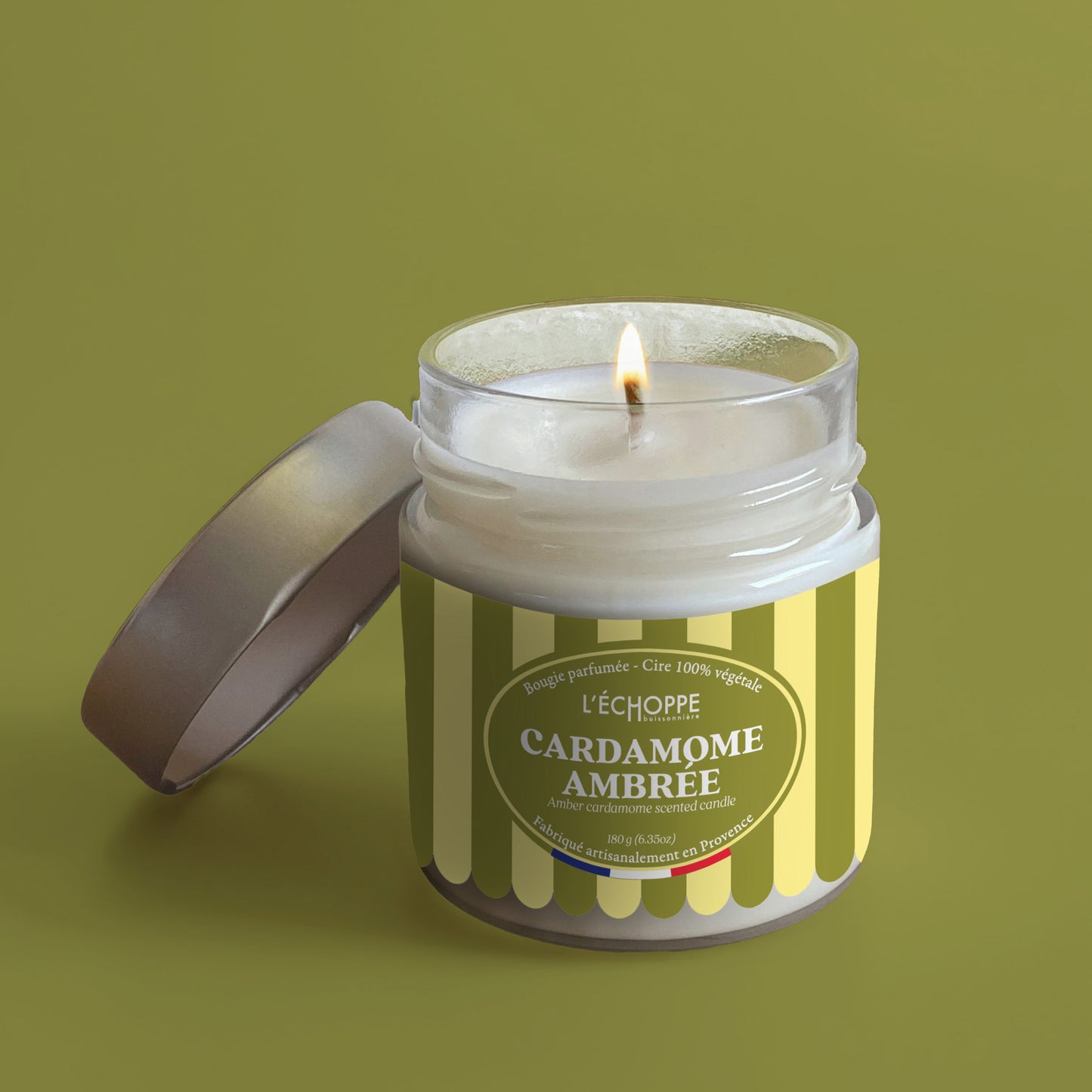 Amber Cardamom - Scented Candle 180g