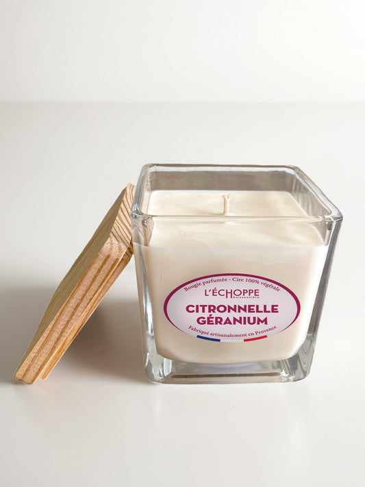 Citronnelle Géranium- Bougie parfumée 190g