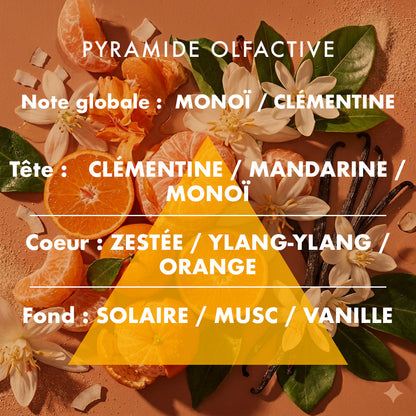 Clementine Monoï - Scented candle 180g