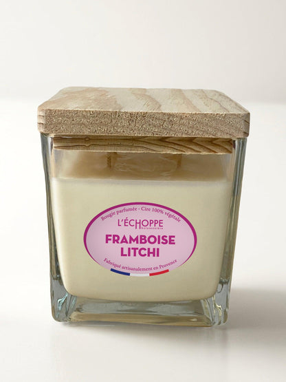 Framboise Litchi - Bougie parfumée 400g