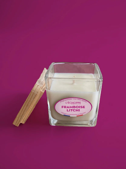 Framboise Litchi - Bougie parfumée 85g
