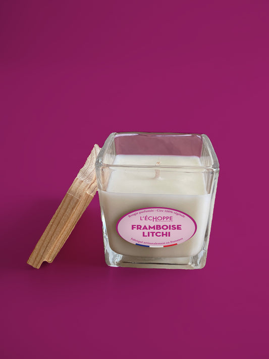 Framboise Litchi - Bougie parfumée 85g