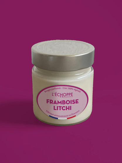 Framboise Litchi - Bougie parfumée 180g