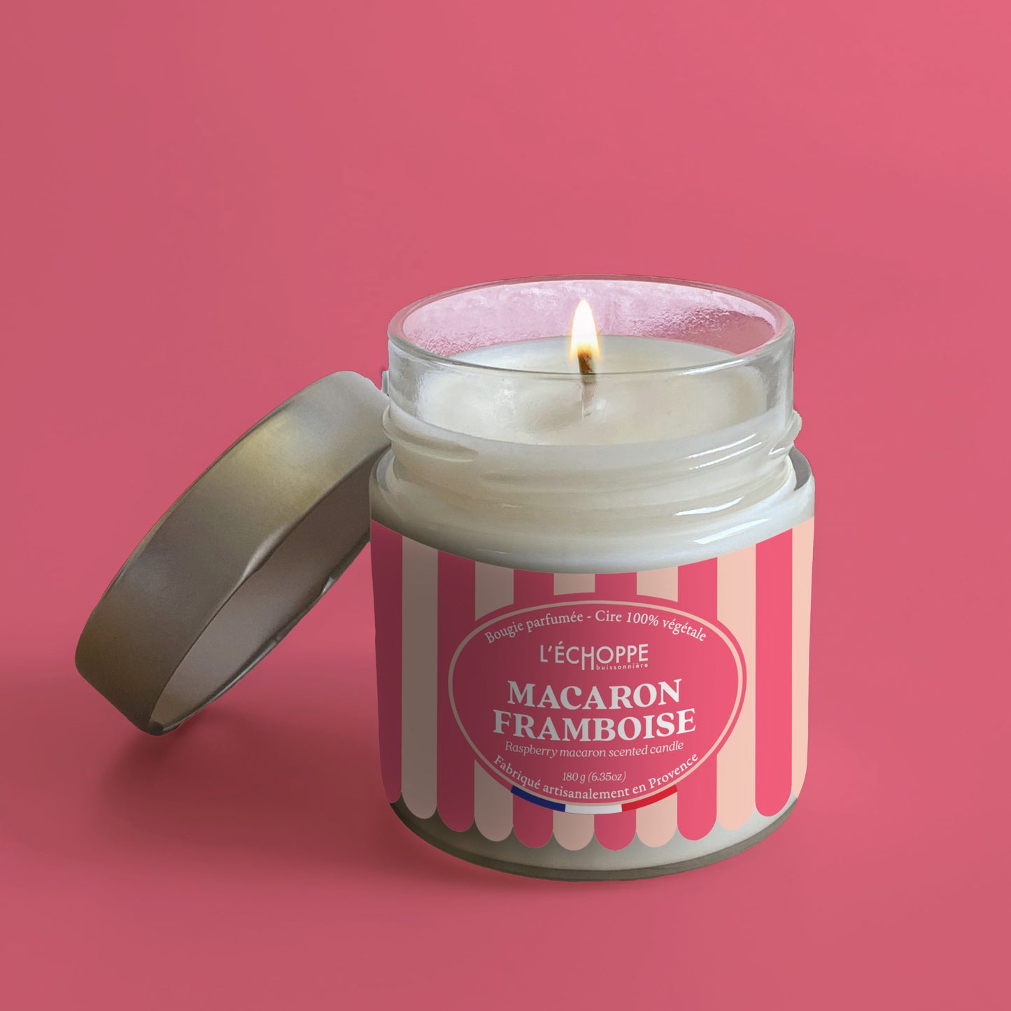 Raspberry Macaron - Scented Candle 180g
