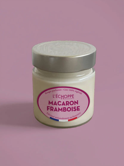 Macaron Framboise - Bougie parfumée 180g