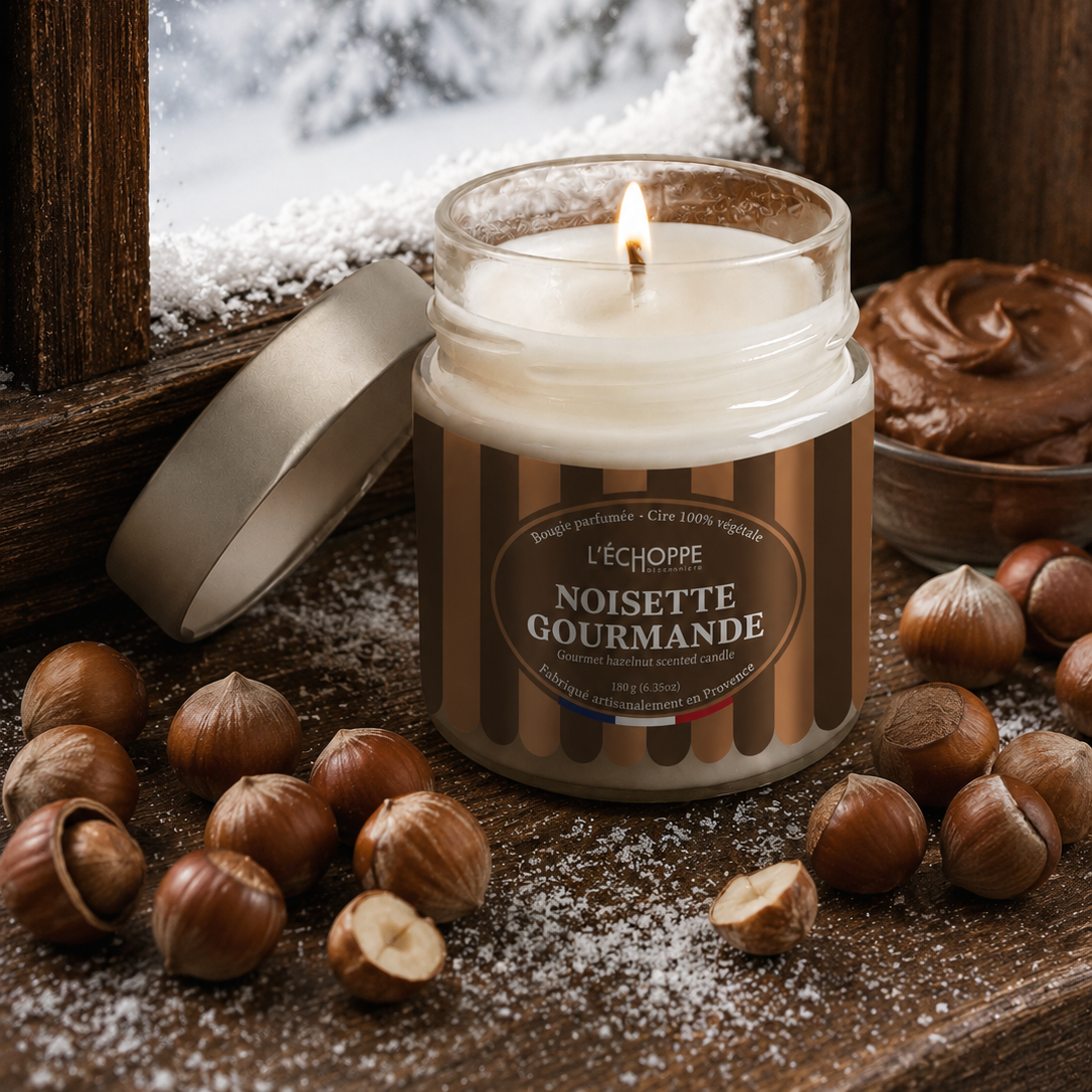 Noisette Gourmande - Bougie parfumée 180g - Edition Hiver