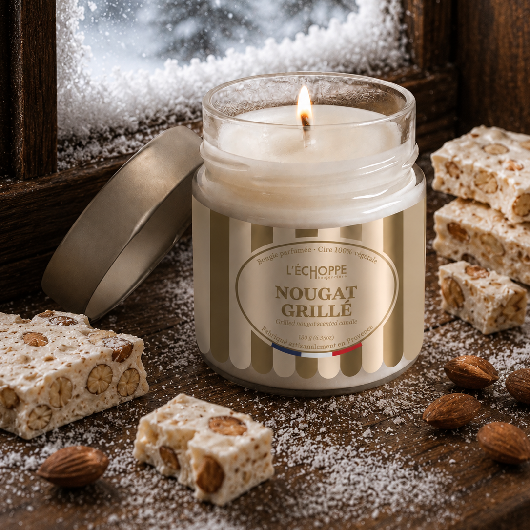 Nougat Grillé - Bougie parfumée 180g - Edition Hiver