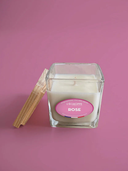 Rose - Bougie parfumée 85g