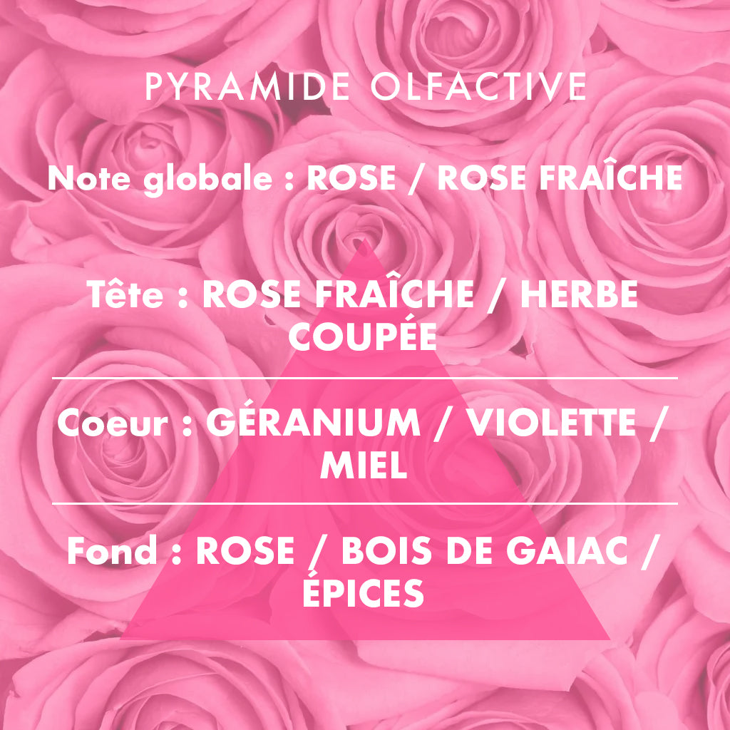 Rose - Bougie parfumée 85g