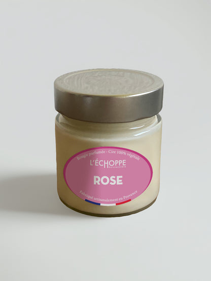 Rose - Bougie parfumée 180g