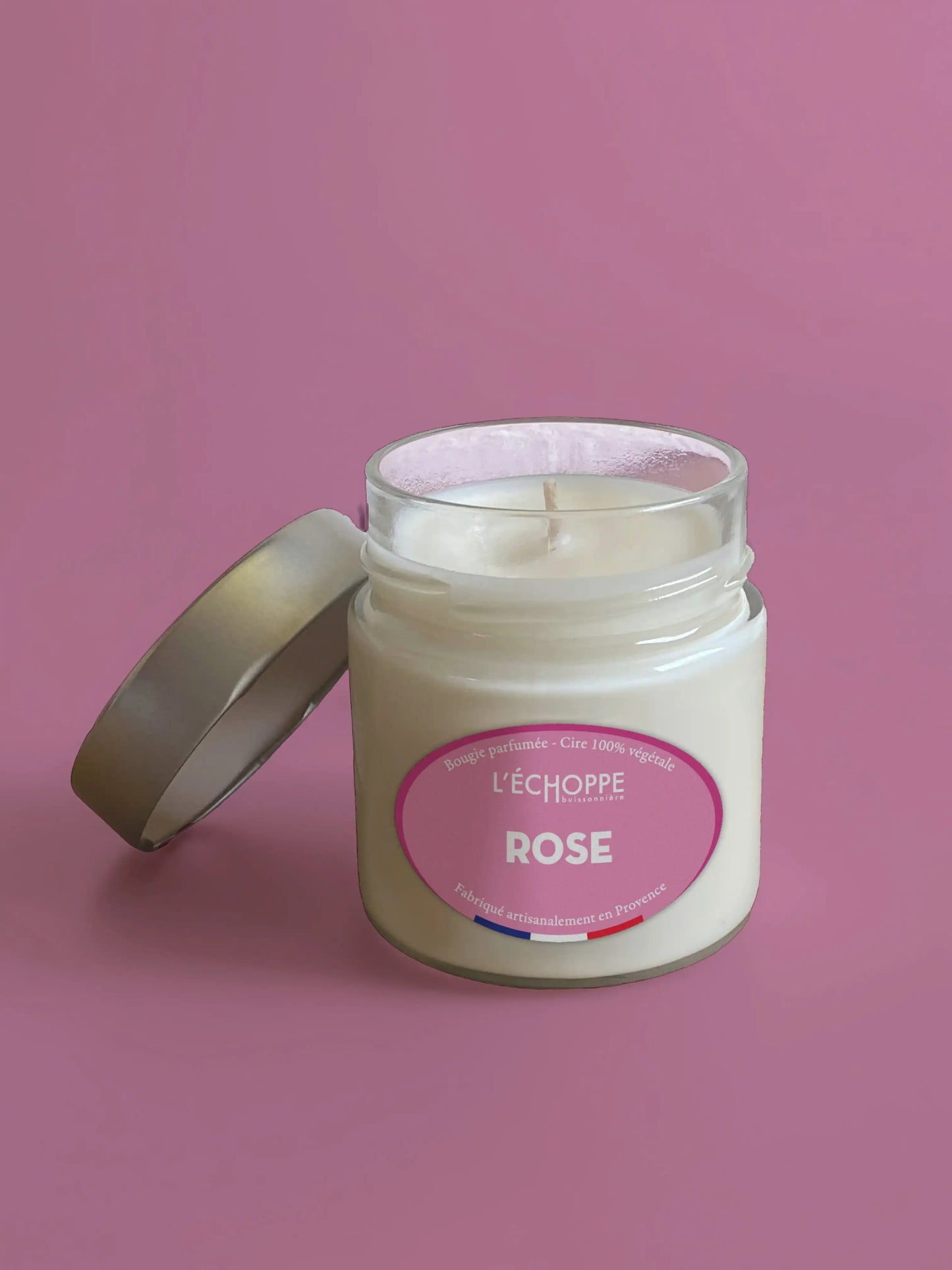 Rose - Bougie parfumée 180g