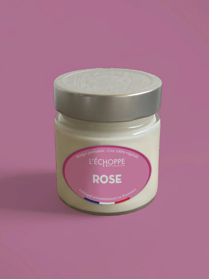 Rose - Bougie parfumée 180g