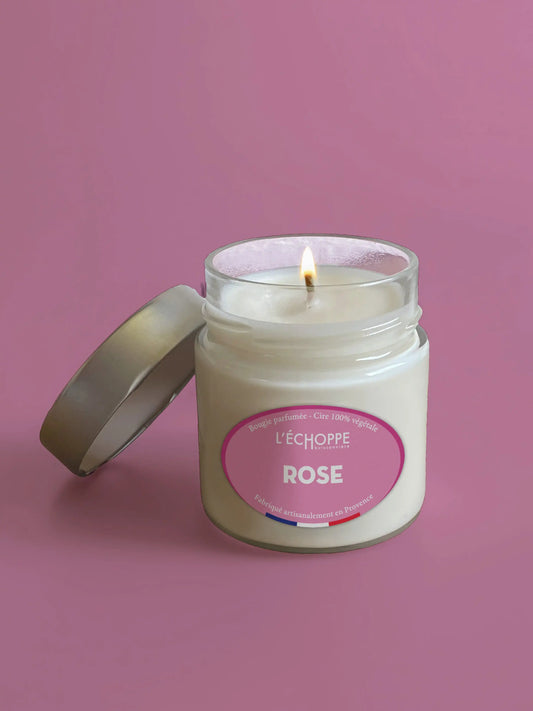 Rose - Bougie parfumée 180g
